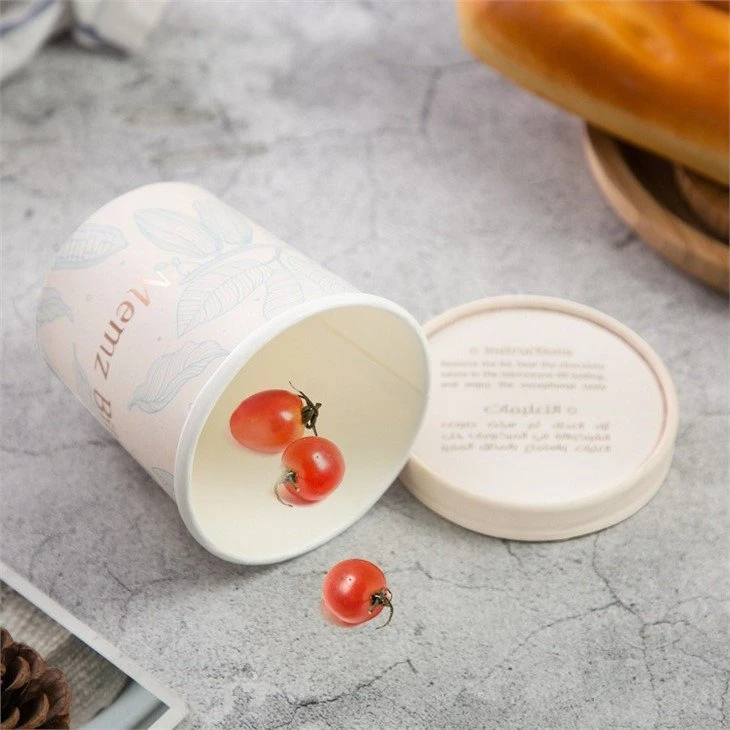 custom printed white ice cream paper cup